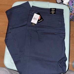 Riley Straight Leg Midrise Double Waistband